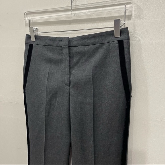 Gilmar Divisione Industria Spa Tuxedo Stripe Trouser Pants Size 40 Fleece Wool - Picture 3 of 10